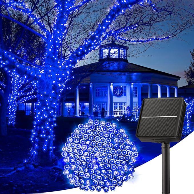 

1 Solar Space Themed Light String Is Perfect for Garden Terrace Party Courtyard Wedding Window Christmas Decoration 30LED-7M синий