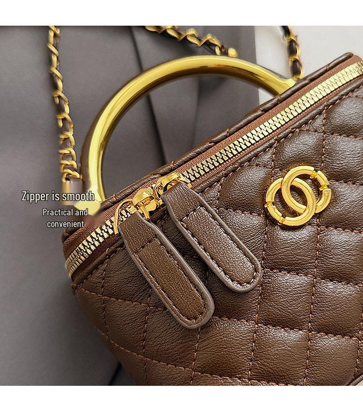 High-End Women's Diamond Pattern Crossbody Bag - Autumn/Winter Edition