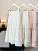 Elegant High-Waisted Korean Lace Ruffle Skirt for Women, Summer 2026