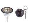 5/4" Washbasin Drain with Stopper and Chain