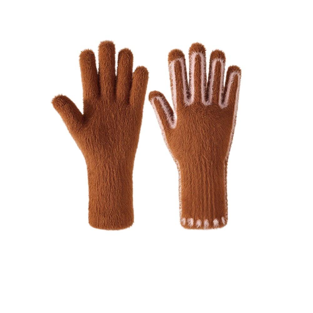 Cold-proof Women Warm Gloves Touchscreen Outdoor Cycling Mitten Anti-freeze Winter Gloves  Students