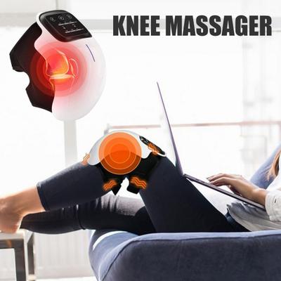 Verwarmende Knie Massager Verstelbare Warmte Knieband met LED Touchscreen & Vibratie Oplaadbaar Knie Verwarmingskussen voor Gewrichtsverzorging