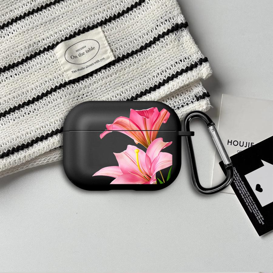 Case For Airpods 3 1 4 Pro2 2 Pro3 Pro Earphone Cases Cover Cherry Flower Print Clear Cool