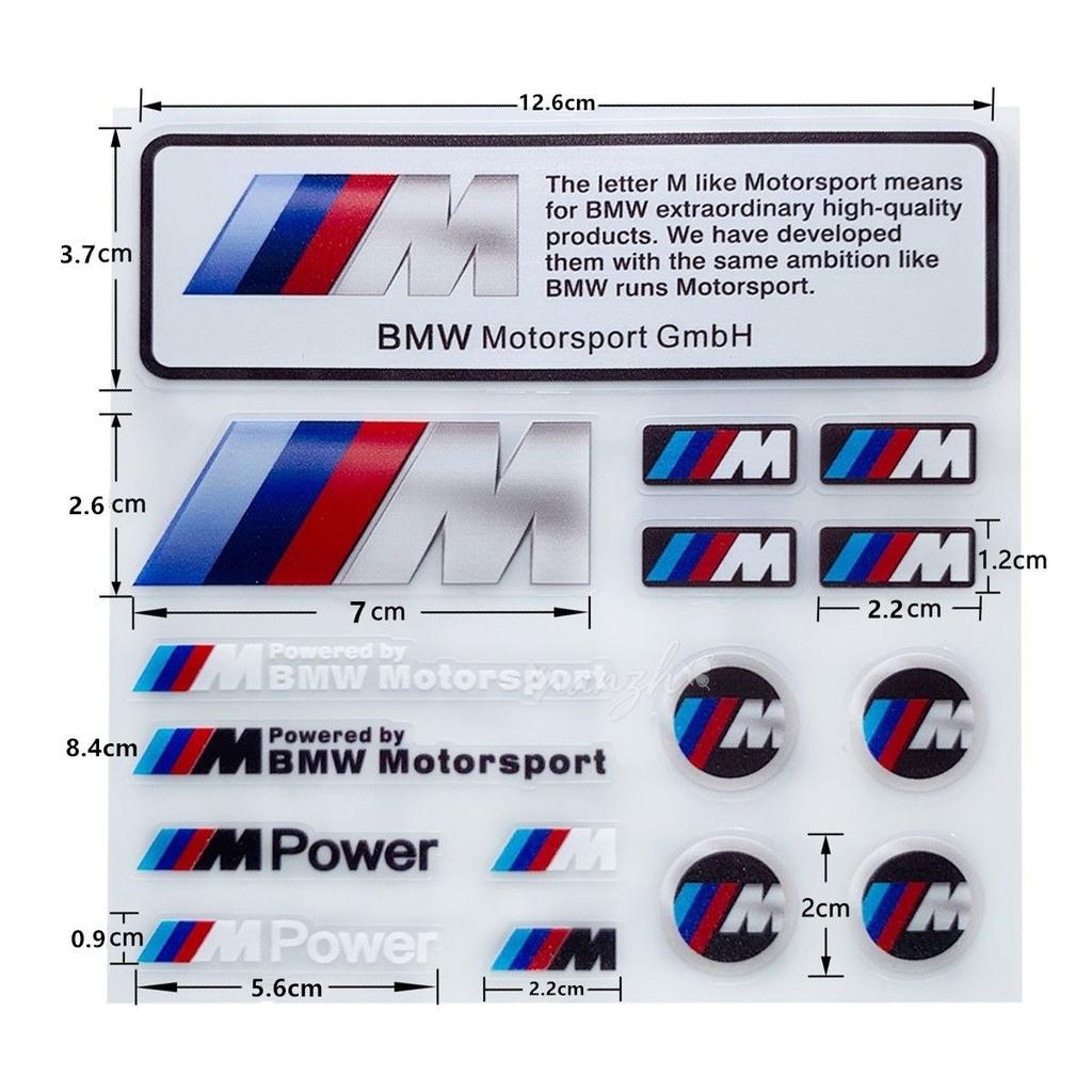 Sun Protection Body Stickers 1pc Motorcycle Modification Decoration For BMW M Performance E36 E46 E60 E90 E91 E92 E93 F30 F20 cyhk37