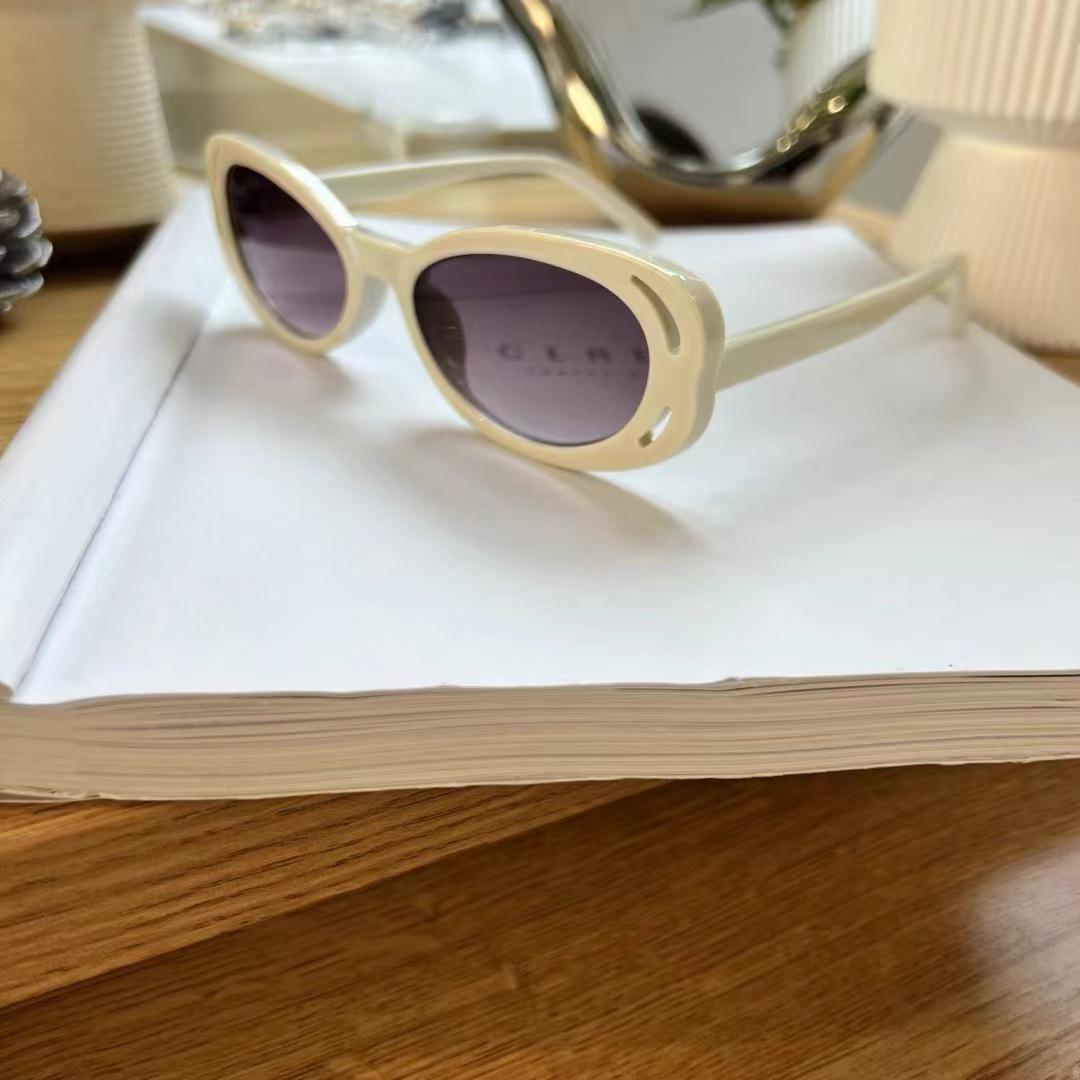 Oval Shape Women S Sun Glasses Hollow Out Fashion Uv Protection Sunglasses Women Campus Style Outdoor Sunglass