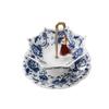 Creative Blue & White Porcelain Umbrella Tea Strainer - Ceramic Rotating Filter & Tea Table Decoration