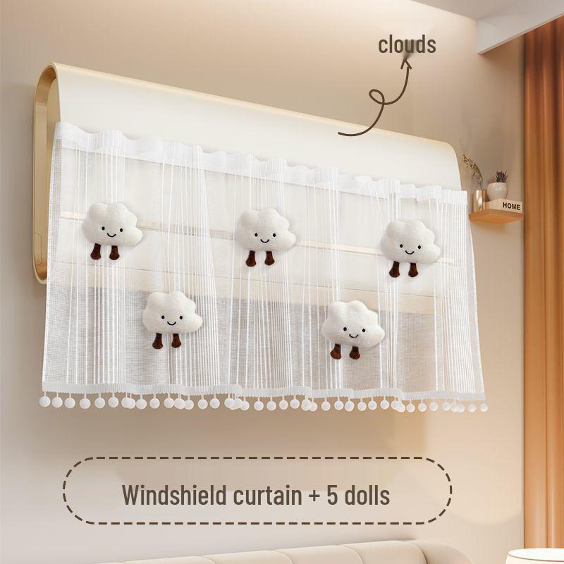Duvara Monte Bebek Güvenli Klima Kalkanı: Tül Perde ile Doğrudan Darbeleri ve Tozu Önler