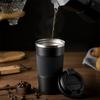 380ml/510ml Coffee Thermos Mug Leak-Proof Non-Slip Car Vacuum Flask Travel Thermal Cup Double-wall Stainless Steel Water Bottle
