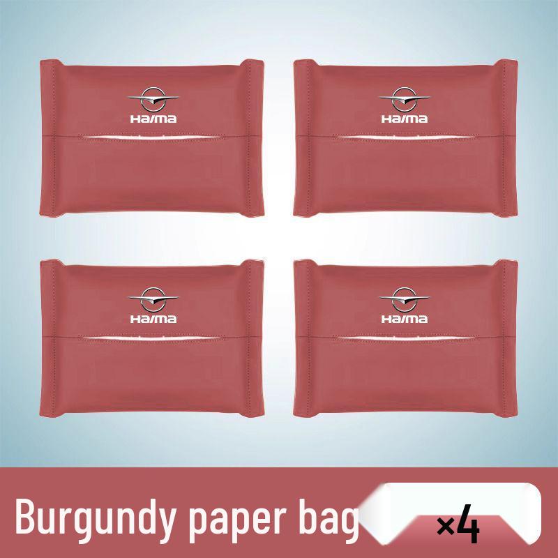 Haima Car Tissue Box Bag - Leather Headrest Pull-Out for 7X, 8SM, 3S, 5 Familia, Xing Models