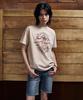 Mc Wood Gun Lydia 3625 Pigment Mermaid Semi-Overfit Cream Short Sleeve Tee