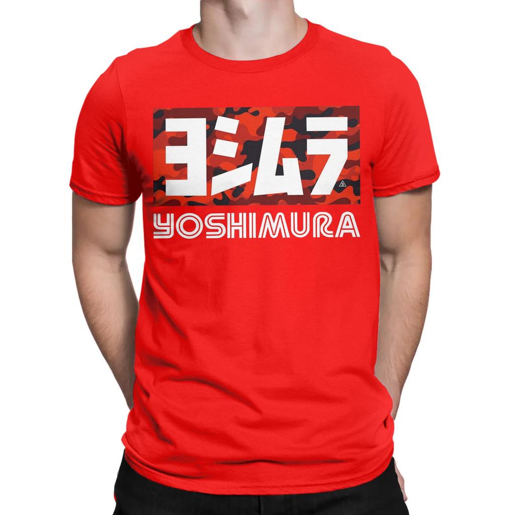 Funny Japanese Motorcycle Yoshimura T-Shirts for Men Crew Neck Pure Cotton T Shirt  Short Sleeve Tee Shirt Adult Clothes