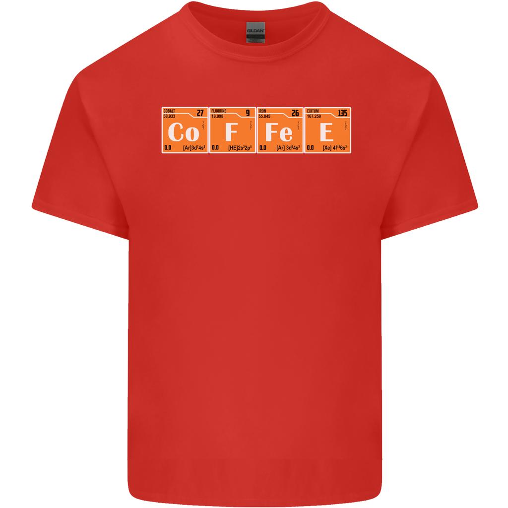 Coffee Periodic Table Chemistry Geek Funny Unisexs Light Cotton TShirt