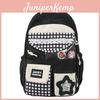 Cute Plaid Backpack With Fabric For School Use