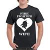 Fire Fighter Wife Love Humor Rescue TShirt 100 Cotton ONeck Summer Short Sleeve Casual Mens Tshirt Size S3XL
