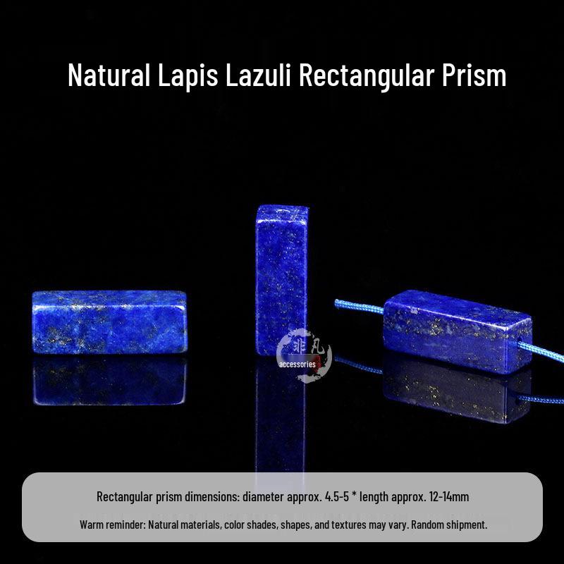 Lapis Lazuli Round Cuboid Bead Strand for DIY Handmade Jewelry Accessories