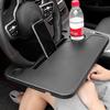 Steering Wheel Tray, Car Table Tray, Steering Wheel Desk for Laptop and Vehicle Seat Mount Notebook Laptop Eating Desk