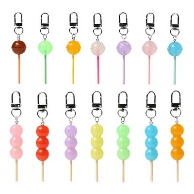 Lollipop Key Ornament Stylish Key Jewelry Fashion Bag Adornment Resin Texture
