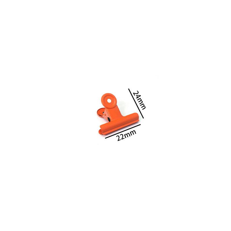 Orange Metal Office Storage Clips, 22-90mm - Multipurpose for Photos and Snacks Round 0 (22mm) оранжевый