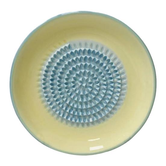 Ceramic Ginger Grater Plate, Manual Garlic Mincer Dish, Multifunctional Masher for Food, Kitchen Grinding Bowl for Ginger Garlic Puree