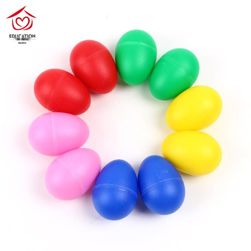 

Kindergarten Orff Instruments: Plastic Maracas & Sand Eggs for Children s Visual and Auditory Tracking Training