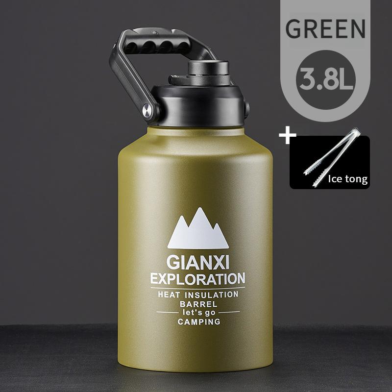 Stainless Steel Insulation Bucket Large Capacity Portable Ice Bucket Camping Large Bottle Mouth Ice Insulation Pot