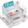 Acrylic Multi-layer Transparent Desktop Organizer with Drawers for Stationery and Makeup