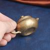 Brass Traditional Teapot Desktop Decoration Tea Ornaments Kettle Antique Handheld Artsy Object Old Copper Ware Wholesale