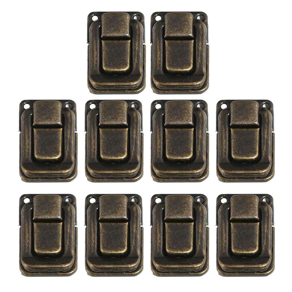 

10PCS Metal Curved Buckle For Vintage Luggage Wooden Box Trunk Chest Jewelry Box Cabinet And Furniture Restoration