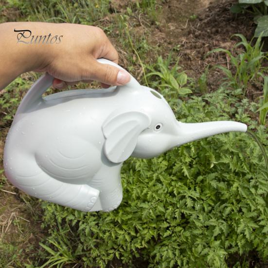 2L Gießkanne, Elefantenform, großes Fassungsvermögen, extra langer Ausguss, einteilige Konstruktion, Gartengerät für Kinder, einfache Wasserkontrolle, Garten, Balkon, Bauernhof
