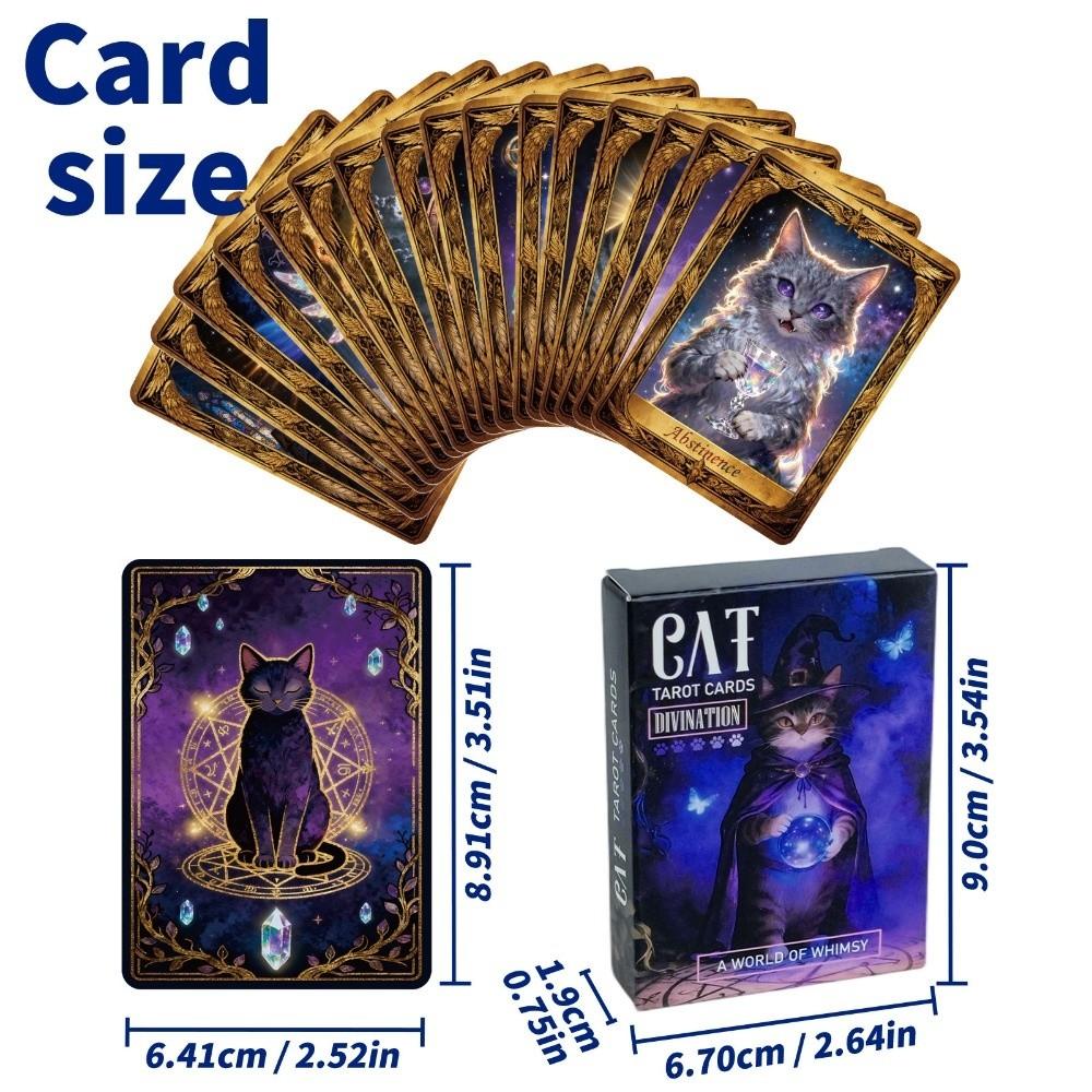 Fun Mysterious Magical Cat Tarot Cards Divination Tool Tarot Card Game  Team Building