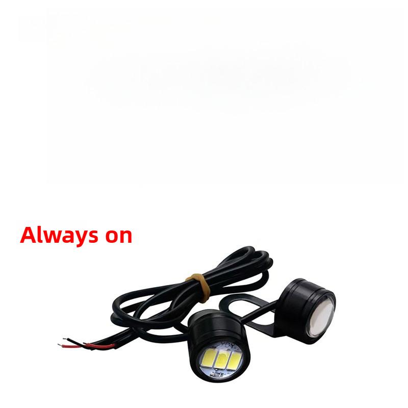 Motorcycle Electric Vehicle High LED Eagle Eye Light 23MM 3SMD License Plate Light Reversing Light Counterattack Light Daytime Running Light