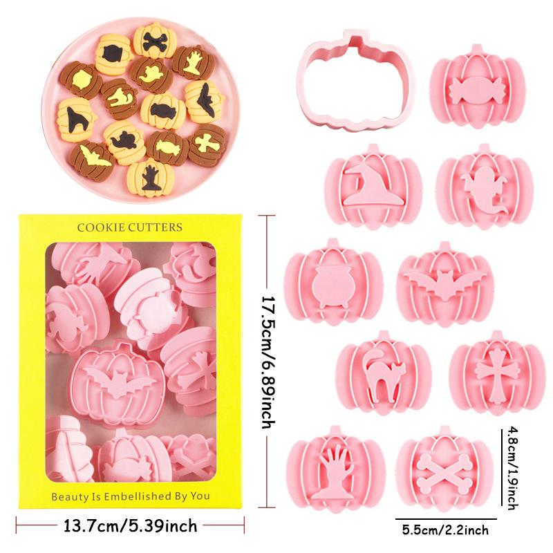 

Halloween 3D Cookie Knife Pumpkin Cookie Mold Party Party Party Party DIY Hand Pressed Cookie Baking Tool Party Favorite