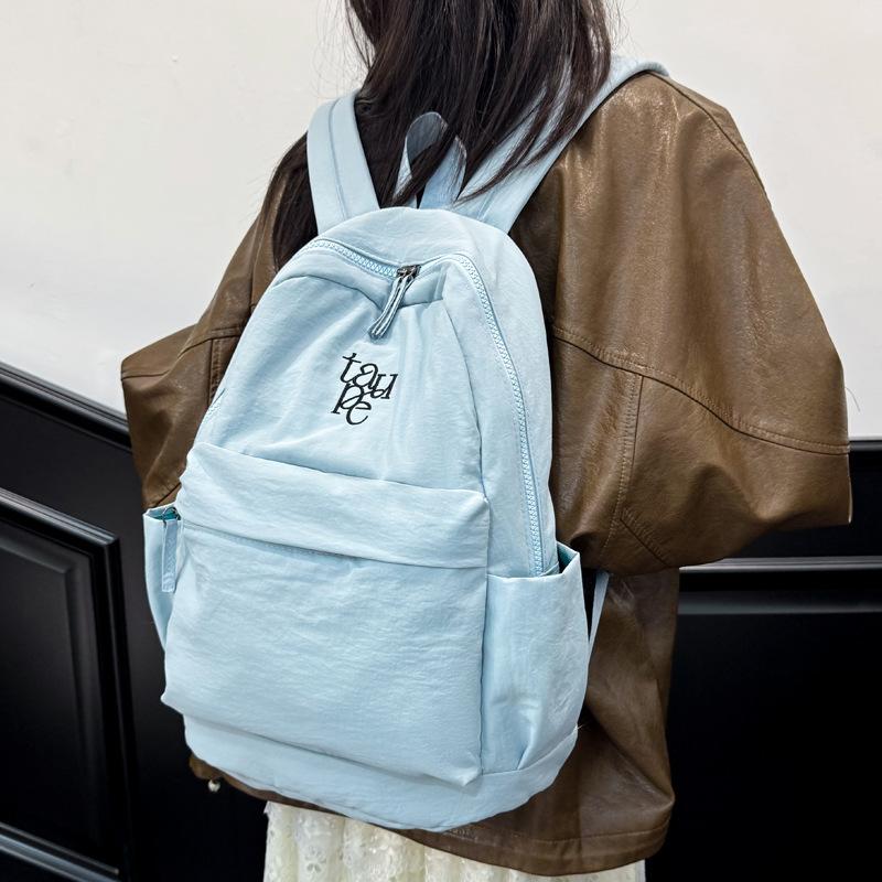 Schoolbag1011 New Korean Version Harajuku Backpack Female College Student Commuter Schoolbag Japanese Lightweight Versatile Casual Backpack