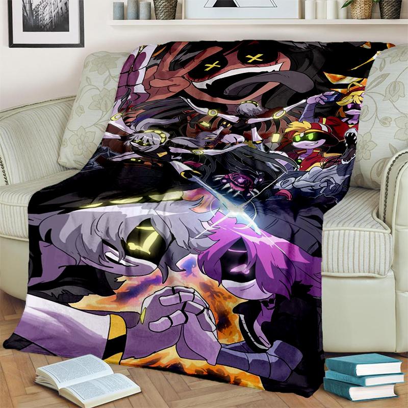 3D Print Murder Drones Cartoon Uzi V J Robot Gift Blanket,Soft Throw Blanket for Home Bedroom Bed Sofa Travel Picnic Cover Kids