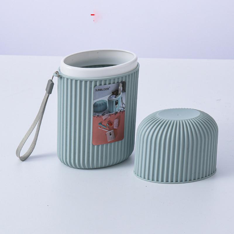 

Дорожный стаканчик для полоскания рта Портативный Милый Незаменимый для деловых поездок Футляр для зубной щетки с крышкой Многофункциональный набор для хранения