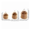 3 Pieces Wall Hanging Basket with Rope Handle Stackable for Entryway, Kitchen