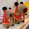 Neue Süße Nezha Kapibala Puppe Capybara Puppe Plüschtiere Mädchen Schlafen mit Puppen auf dem Bett