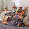 1 Stück, Zootopia Filmcharaktere Decke Heimdeko, Sofabezug, Outdoor, Geschenk, Flanelldecke, Schlafzimmer, Wohnzimmer, Reisen