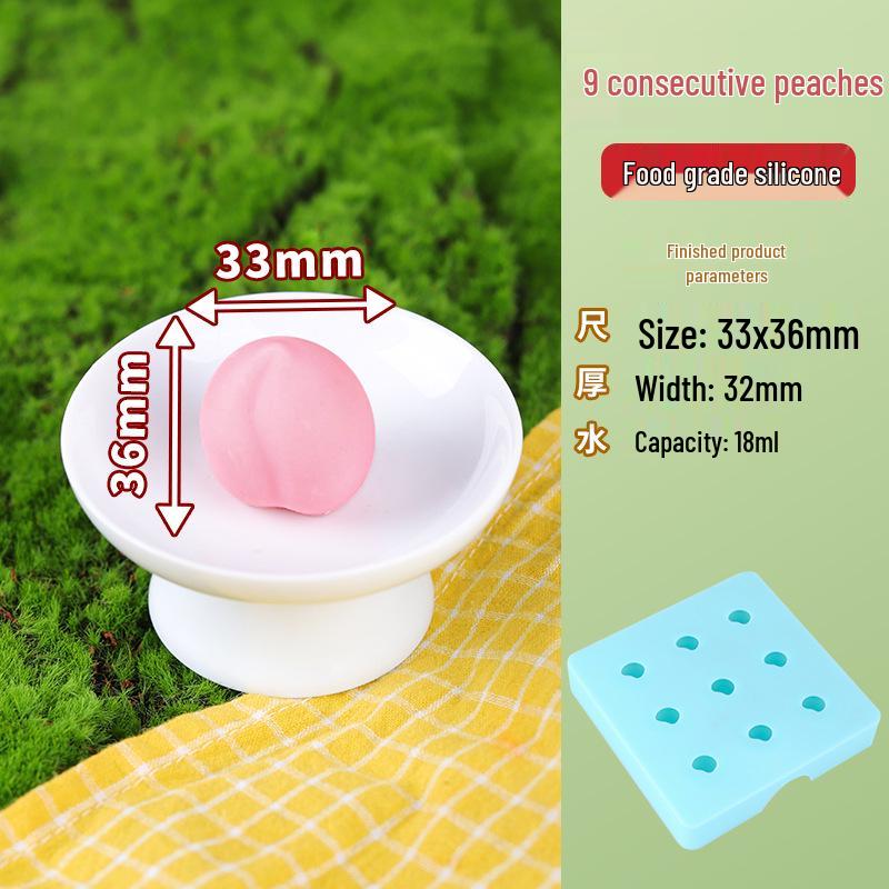 3D Mini Fruit Popsicle Mold - Mango, Peach, Lychee, Strawberry, Cantaloupe, Orange