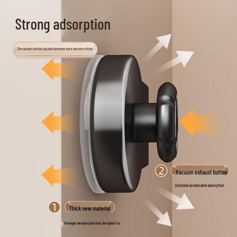 No-Drill Suction Cup Over-Door Hook Rack