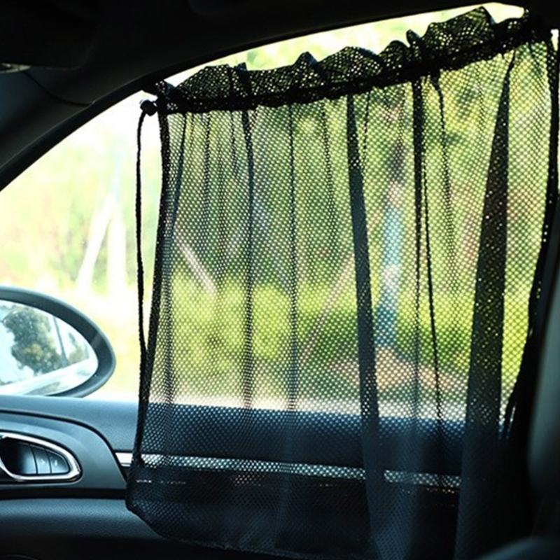 Heat Resistant Breathable Auto Sunshades Curtains Shield From Sunlight for Window Keep Vehicle Interior Cool and Private