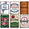 FJ Beer Brand Posters Decor Vintage Metal Signs Tin Sign Plaque Home Decor Pub Bar Man Cave Wall Decorative