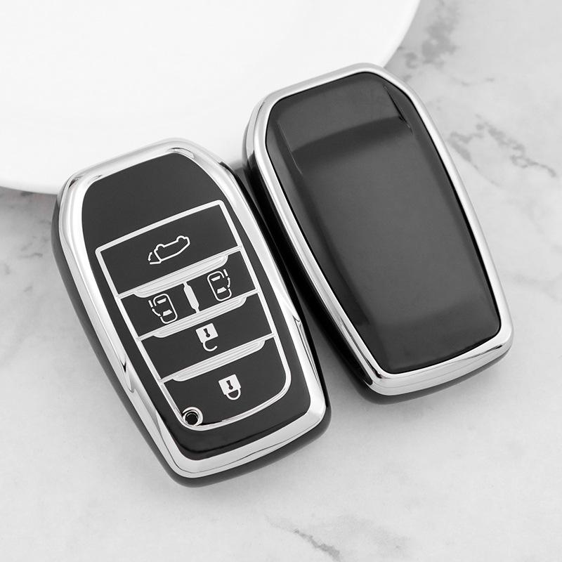 Silver Edge Car Key Shell for Toyota Alphard/Vellfire (Button 23456)