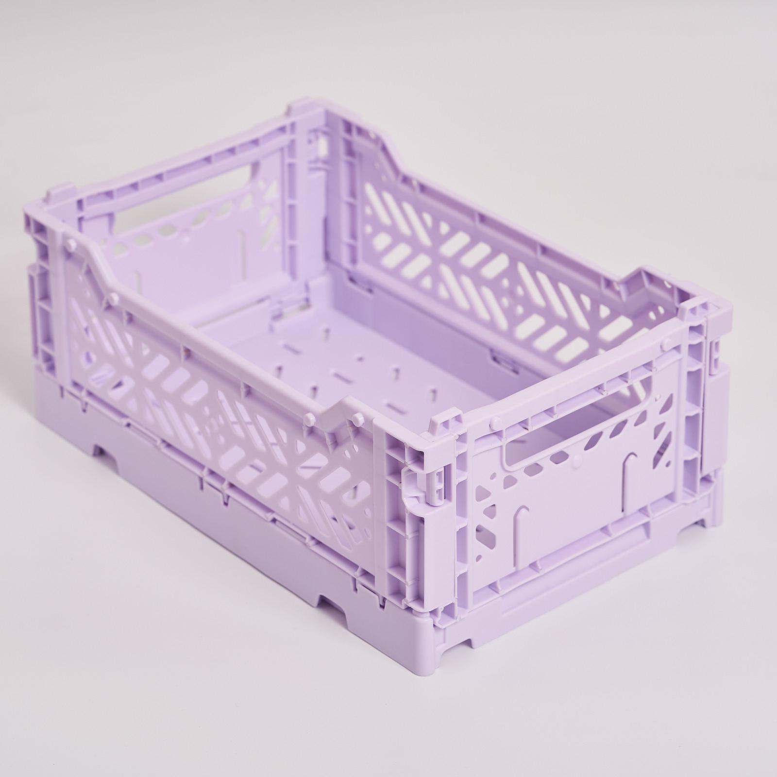 Stackable Mini Foldable Transparent Storage Box - PP Sundries Drawer Basket