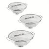 Stainless Steel Drain Basket, Metal Colanders With Handle, Fine Mesh Colander, Colander Strainer For Kitchen Pasta, Kitchen Accessaries