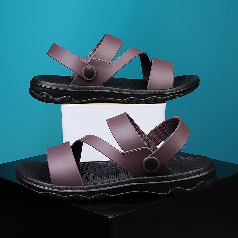 

Men s Sandals with Non Slip Soles Comfortable Casual Summer Shoes Lightweight Waterproof Sliding Shoes 47 коричневий