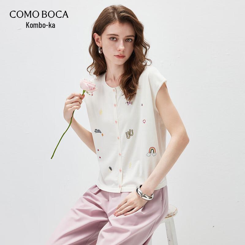 

Women s 2026 S/S Mulberry Silk Blend Short Sleeve Knit Cardigan L