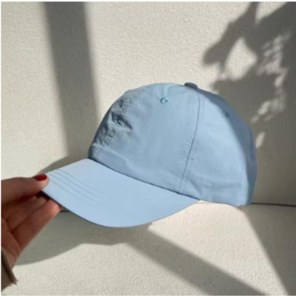 Thin Soft Top Baseball Cap Quick-Dry Outdoor Running Sports Hat Unisex Sun Protection Visor Slim Face Fit Breathable Summer Cap