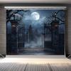 Full Moon Forest Background for Halloween Night - Multi-functional Polyester Photography background.PMJ