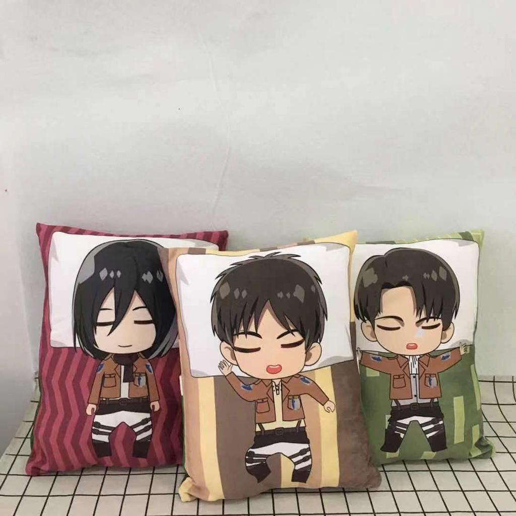 Attack On Titan Levi Ackerman Plush Toys Mikasa Eren Pillow Stuffed Toys Festival Birthday Gift